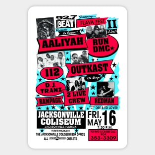 1997 Hip Hop Concert Poster Magnet